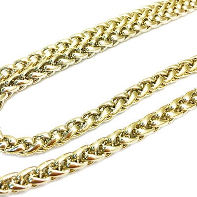 灯笼链包包开云体育·开云官方网站-开云体育（中国）
箱包五金配件浅金色BSK链金属孖圆链包包配件直供