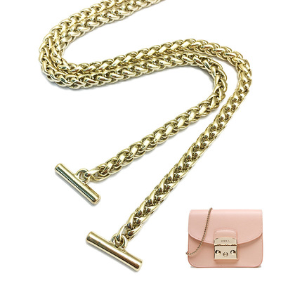 灯笼链包包开云体育·开云官方网站-开云体育（中国）
箱包五金配件浅金色BSK链金属孖圆链包包配件直供